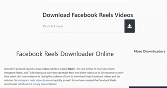 Facebook Reels Video Download